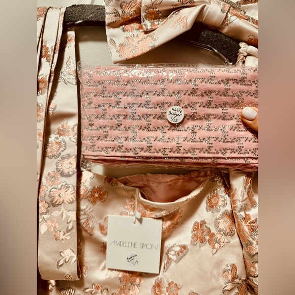 Wolf & Badger Rhinestone Pink Tights - Picture 4 of 5